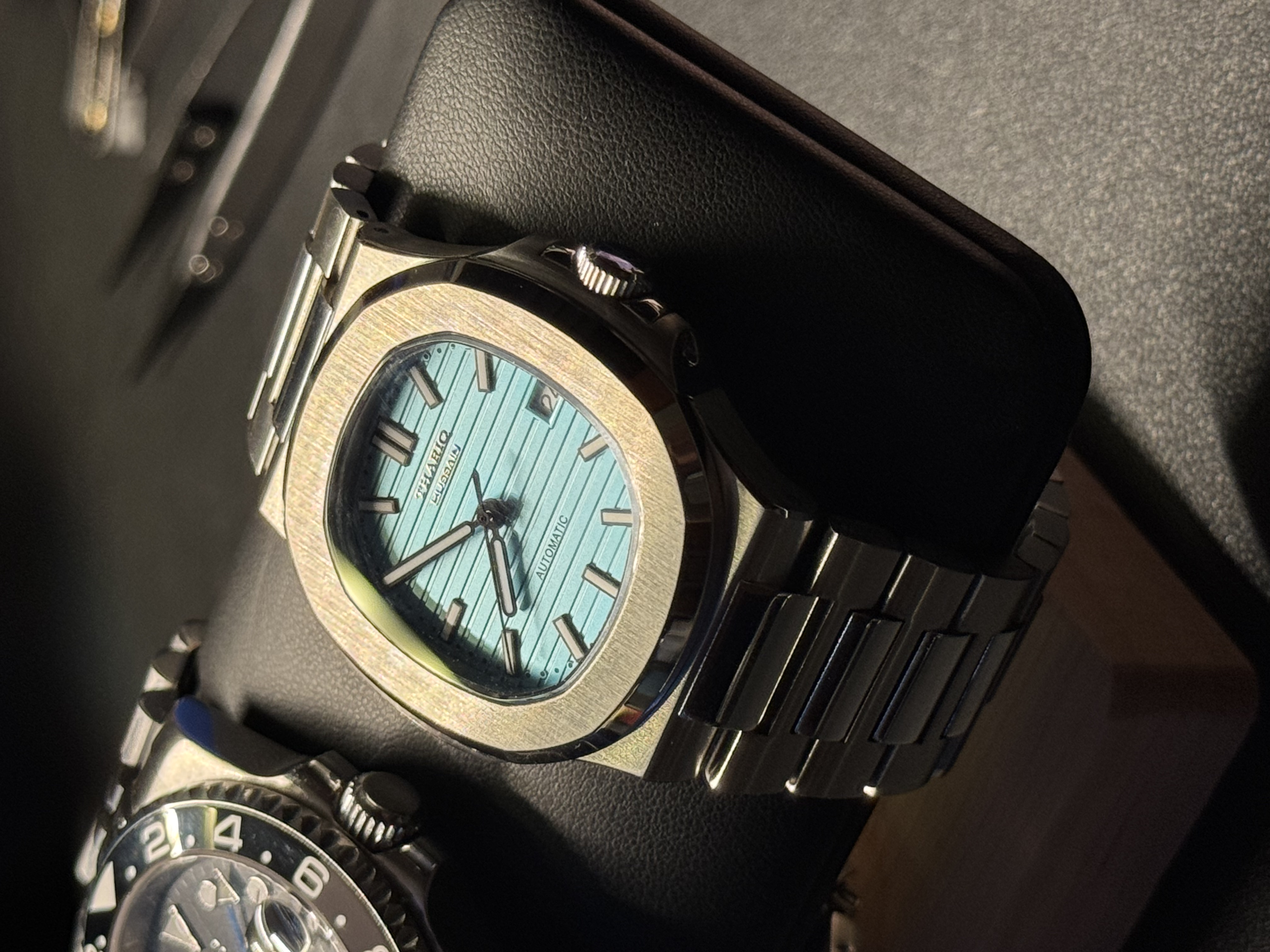 TH Nautilus commission, teal dial